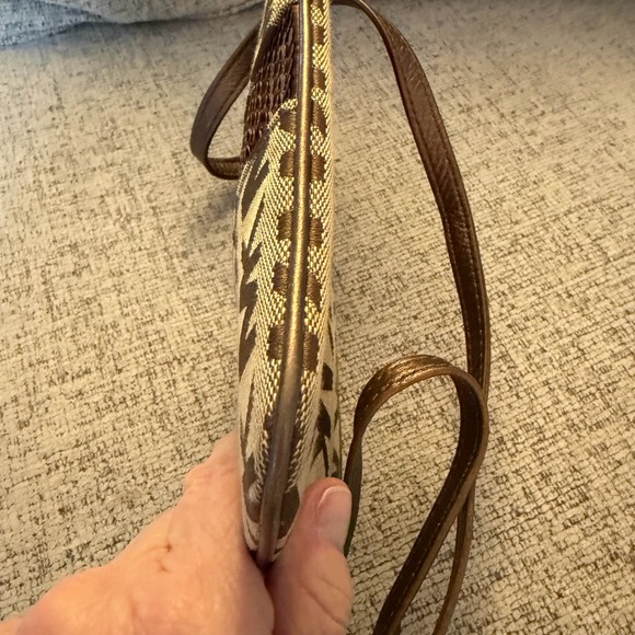 Michael Kors Monogram Jacquard Canvas Crossbody Bag 5.5x8 Limited Edition - Picture 9 of 11